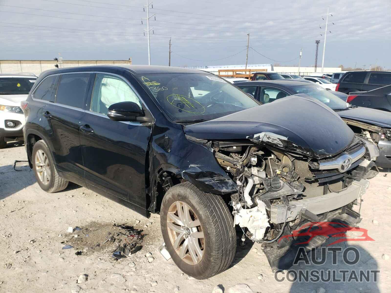 TOYOTA HIGHLANDER 2016 - 5TDBKRFH9GS291352