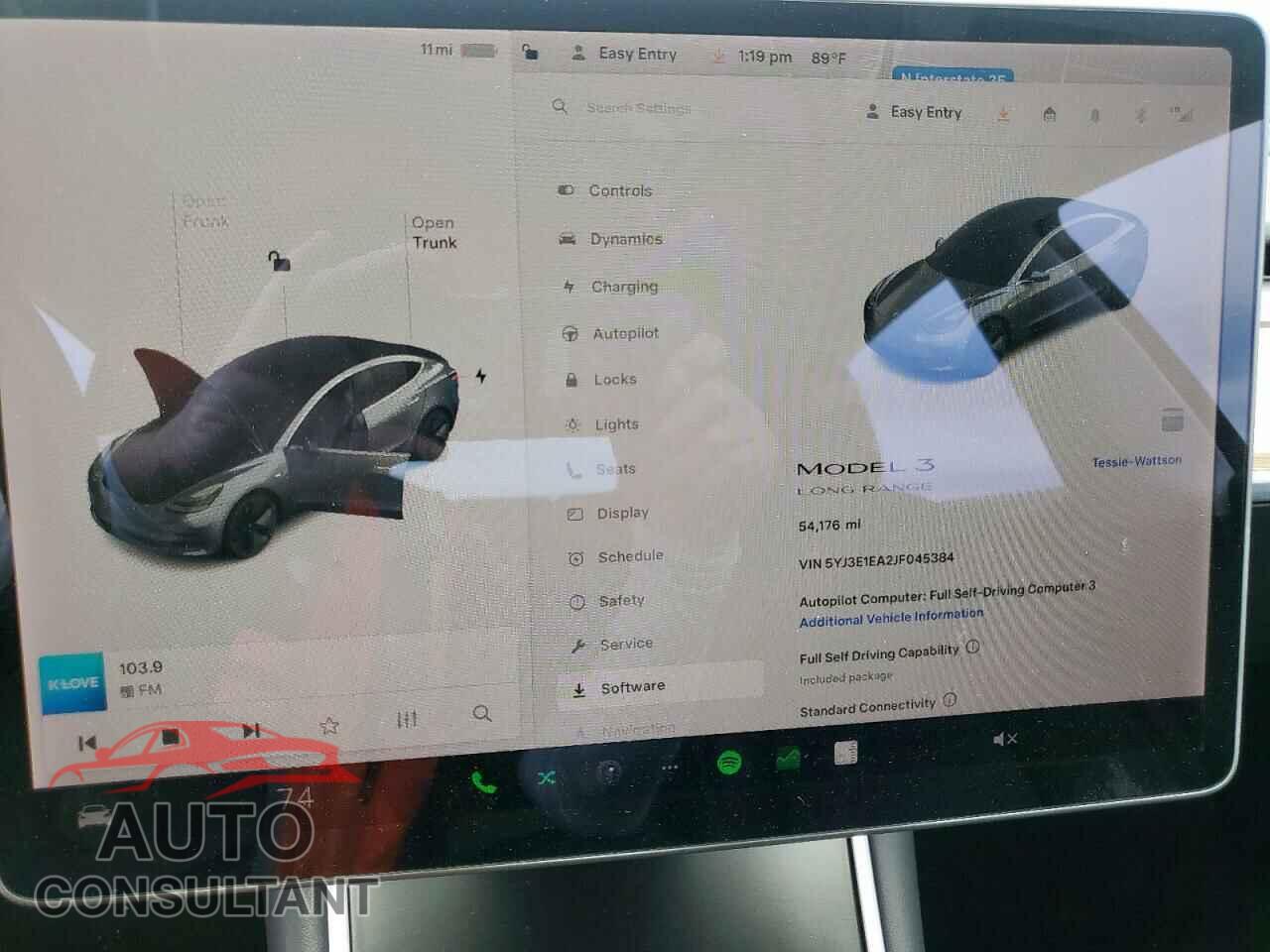 TESLA MODEL 3 2018 - 5YJ3E1EA2JF045384