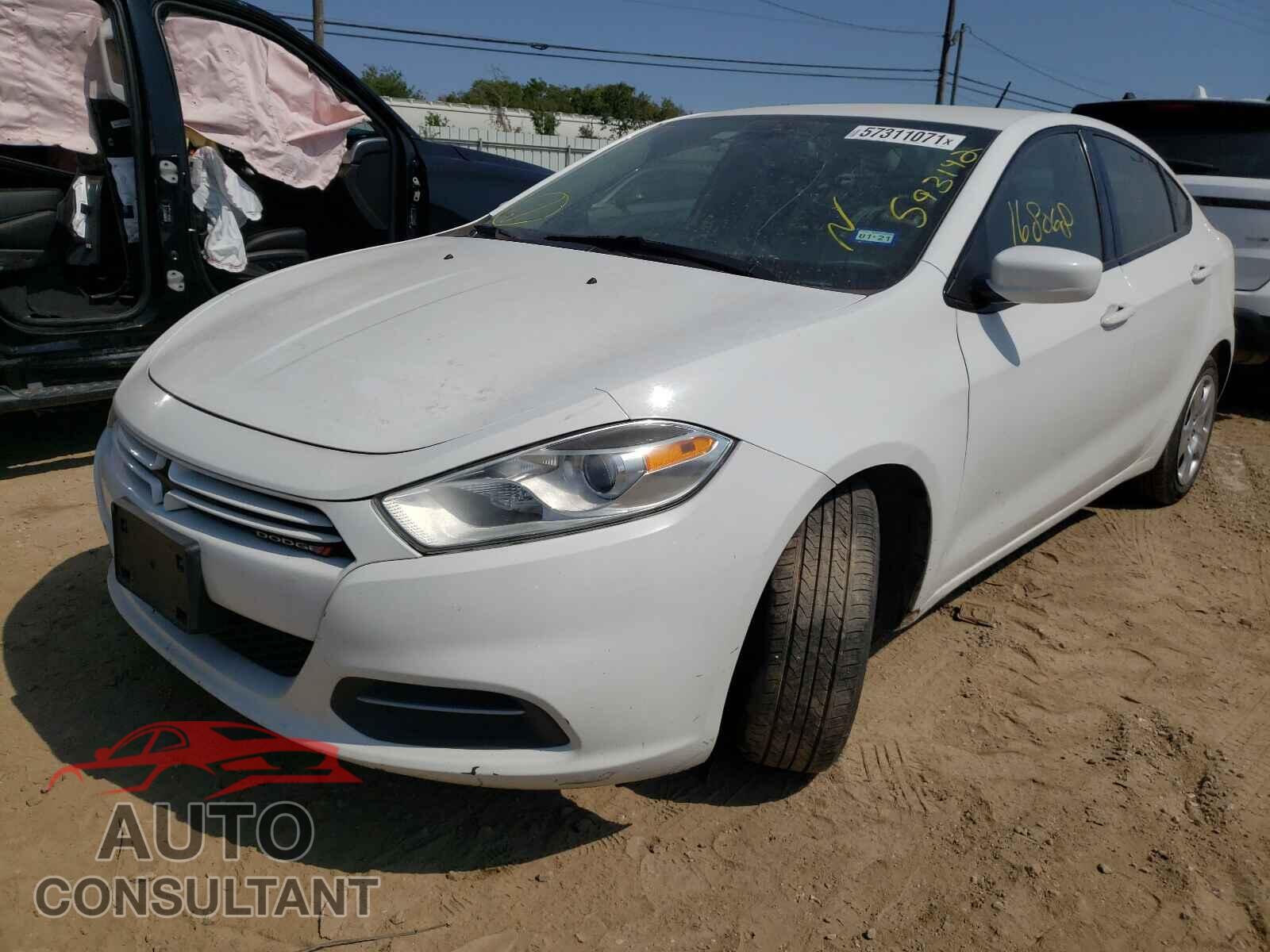 DODGE DART 2016 - 1C3CDFAA8GD593142