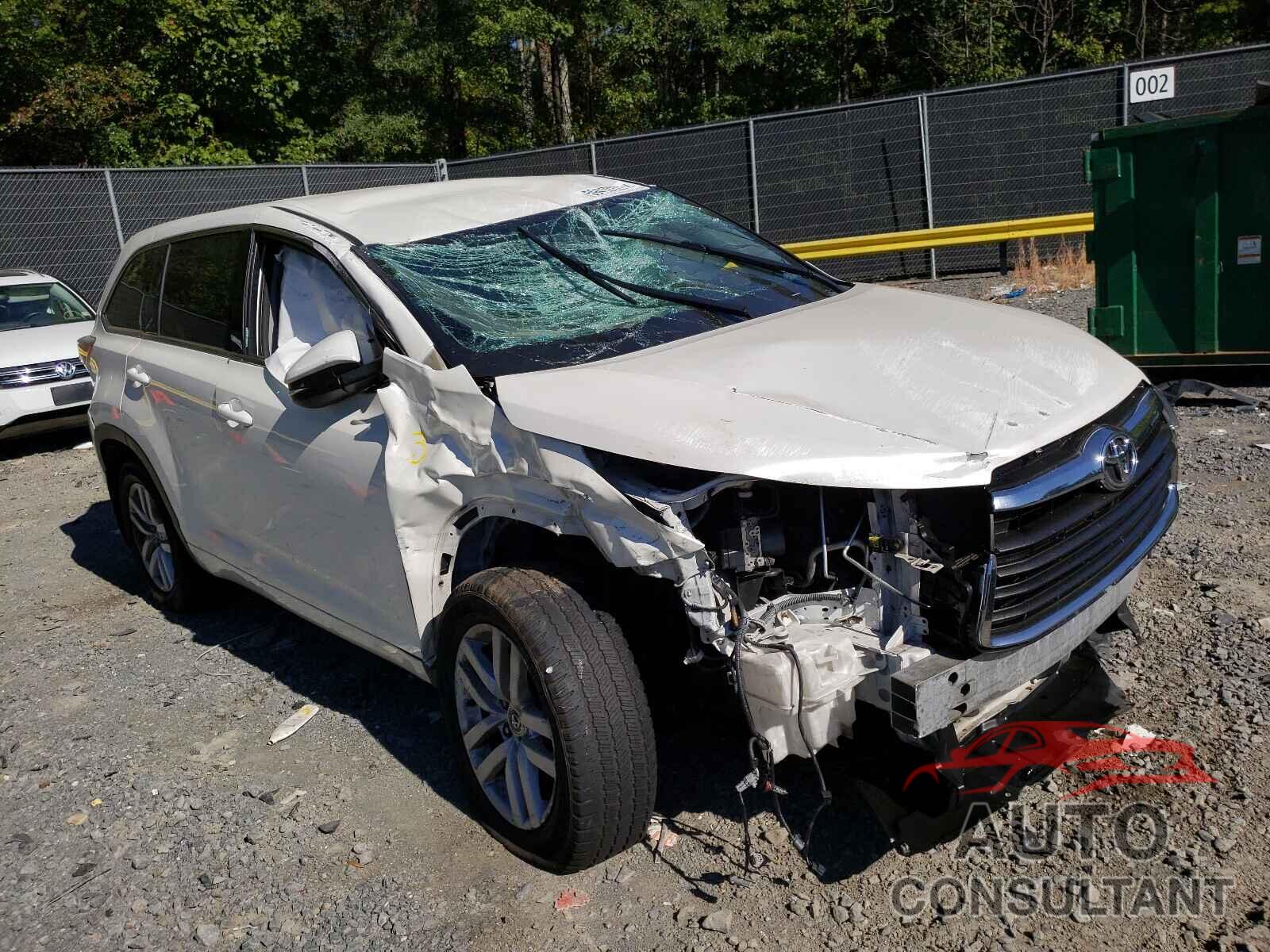 TOYOTA HIGHLANDER 2016 - 5TDBKRFH8GS276065