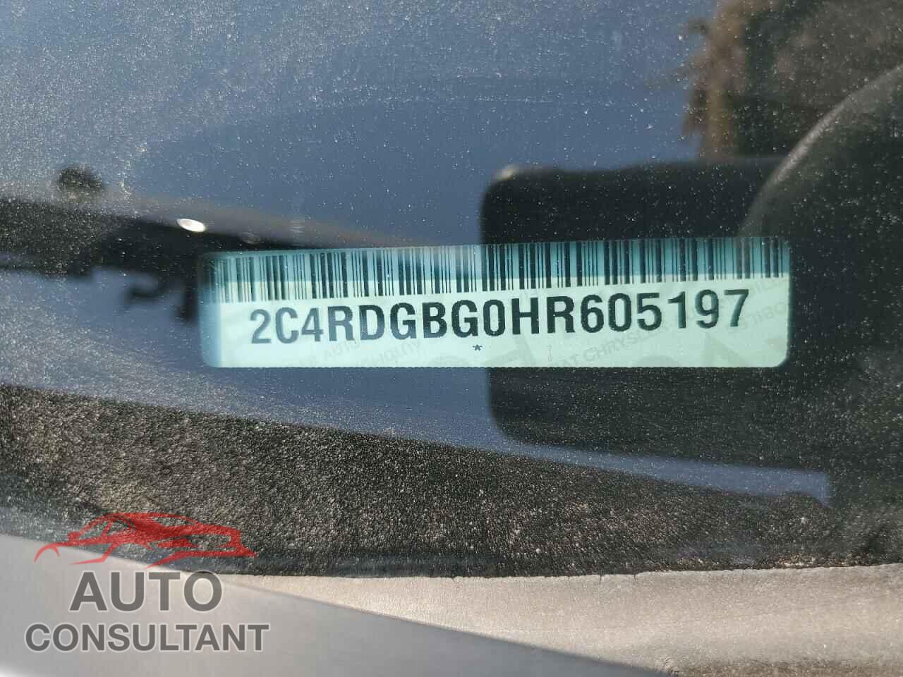 DODGE CARAVAN 2017 - 2C4RDGBG0HR605197