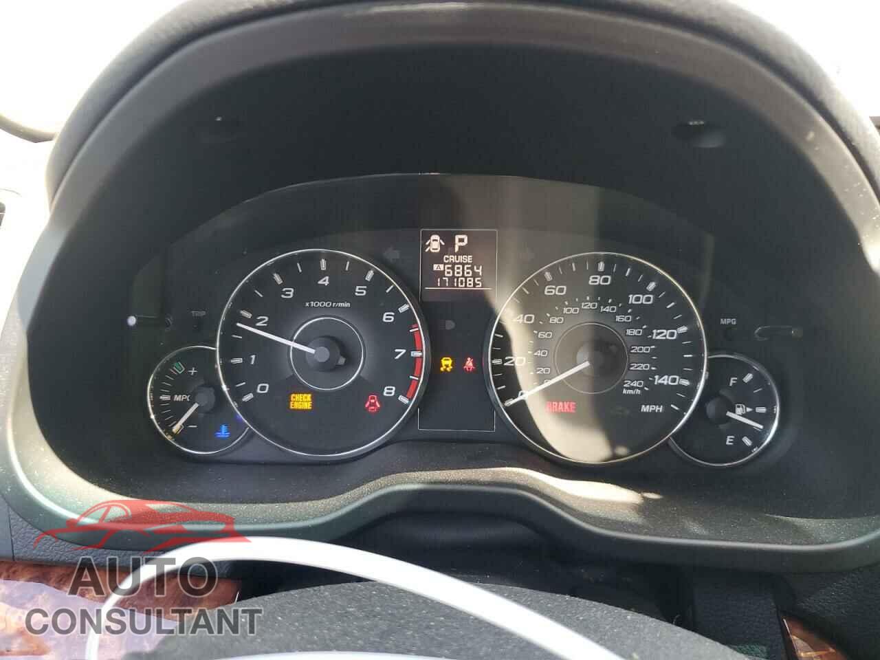 SUBARU OUTBACK 2011 - 4S4BRBKC6B3345659