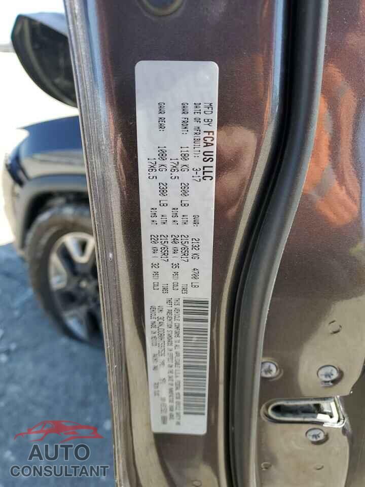 JEEP COMPASS 2017 - 3C4NJDDB0HT597526