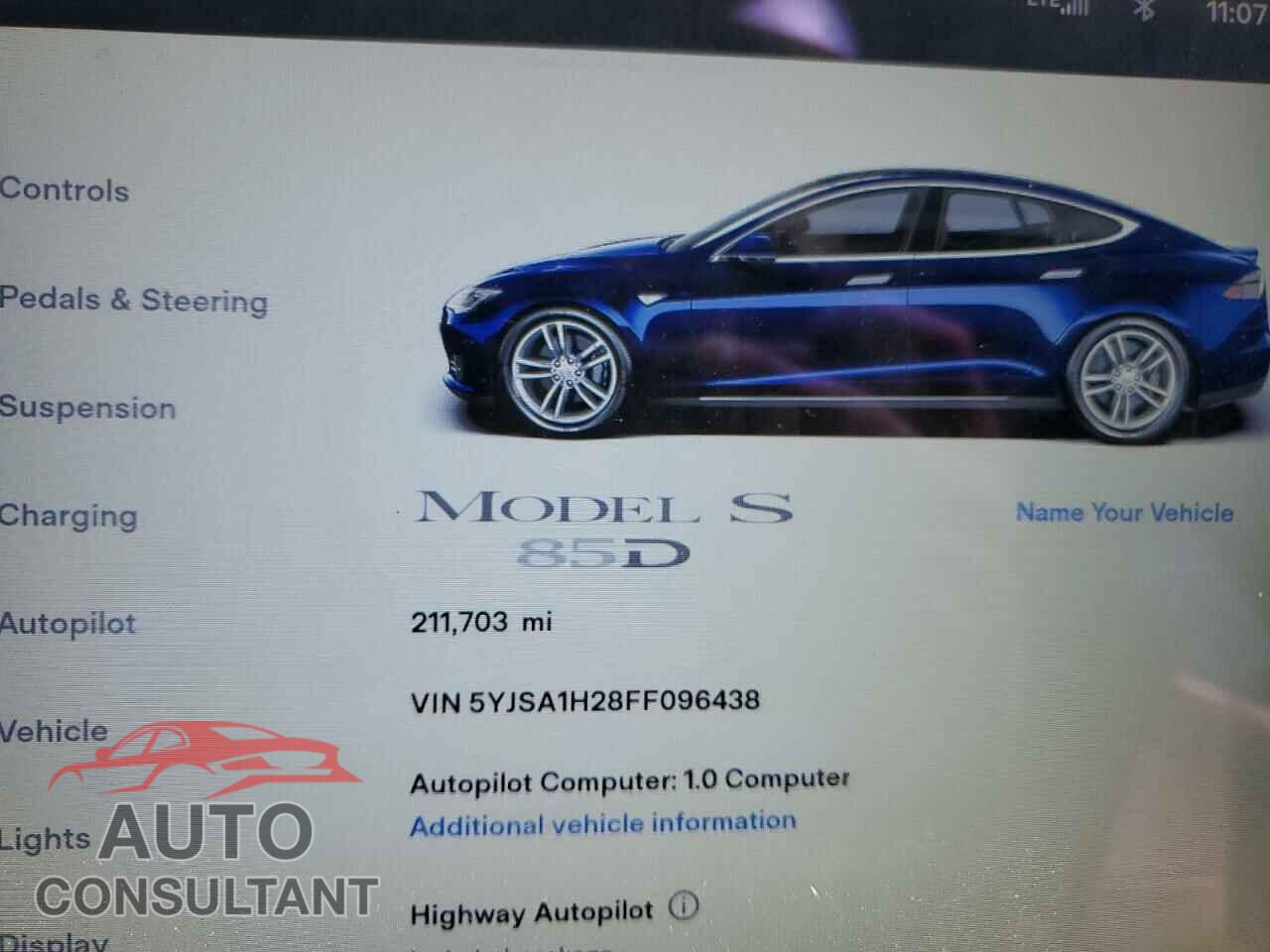 TESLA MODEL S 2015 - 5YJSA1H28FF096438