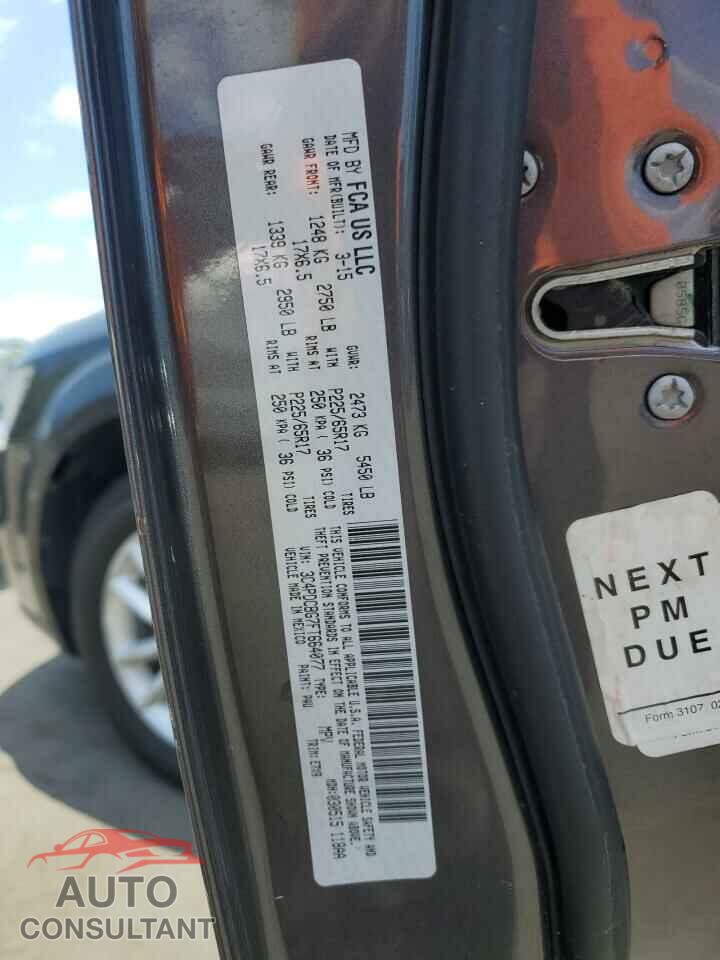 DODGE JOURNEY 2015 - 3C4PDCBG7FT664077