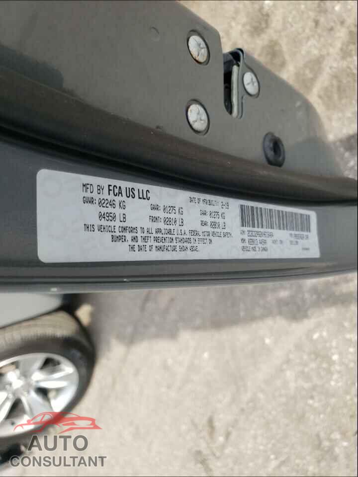 DODGE CHALLENGER 2019 - 2C3CDZAG2KH616464
