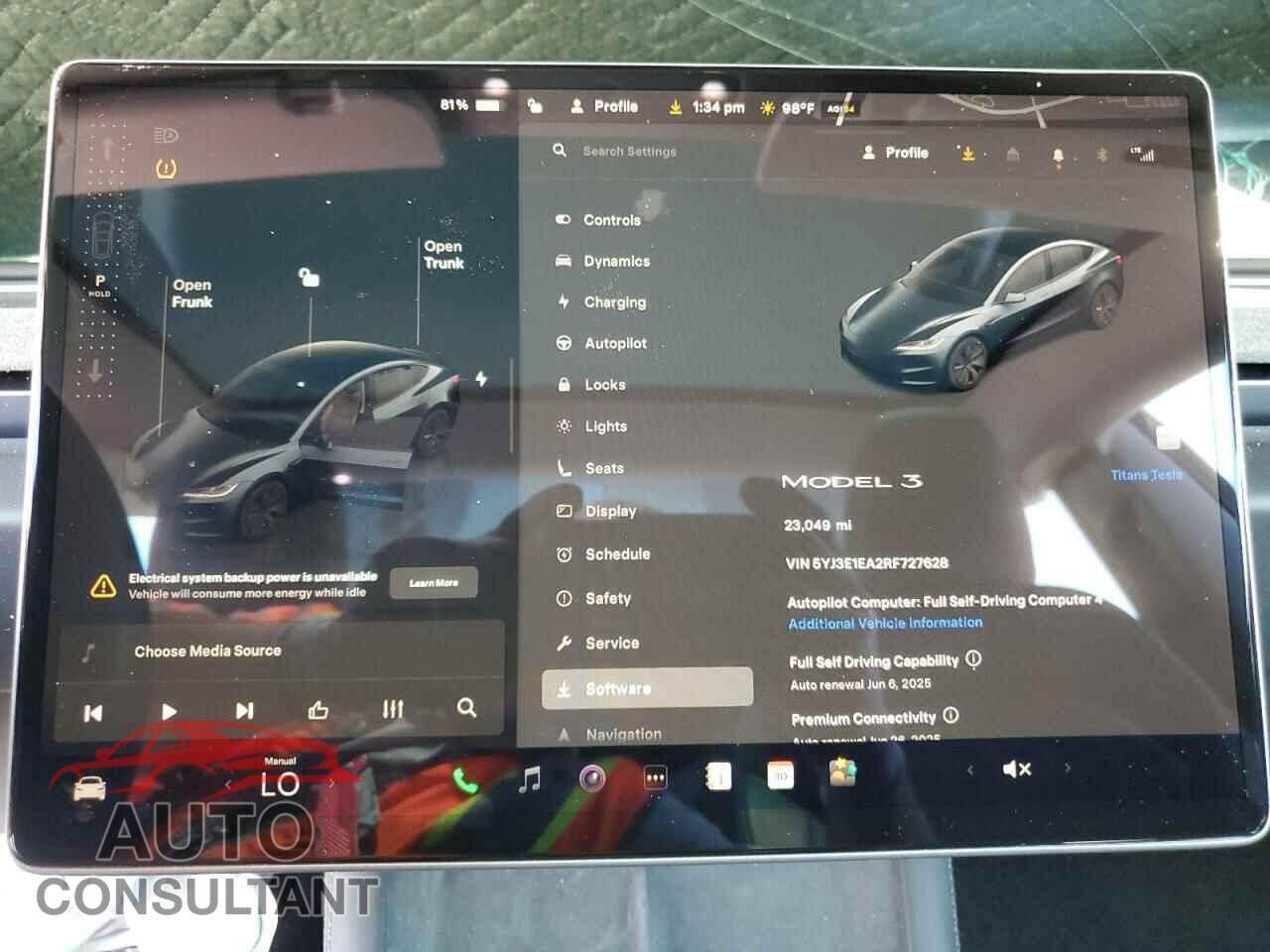 TESLA MODEL 3 2024 - 5YJ3E1EA2RF727628