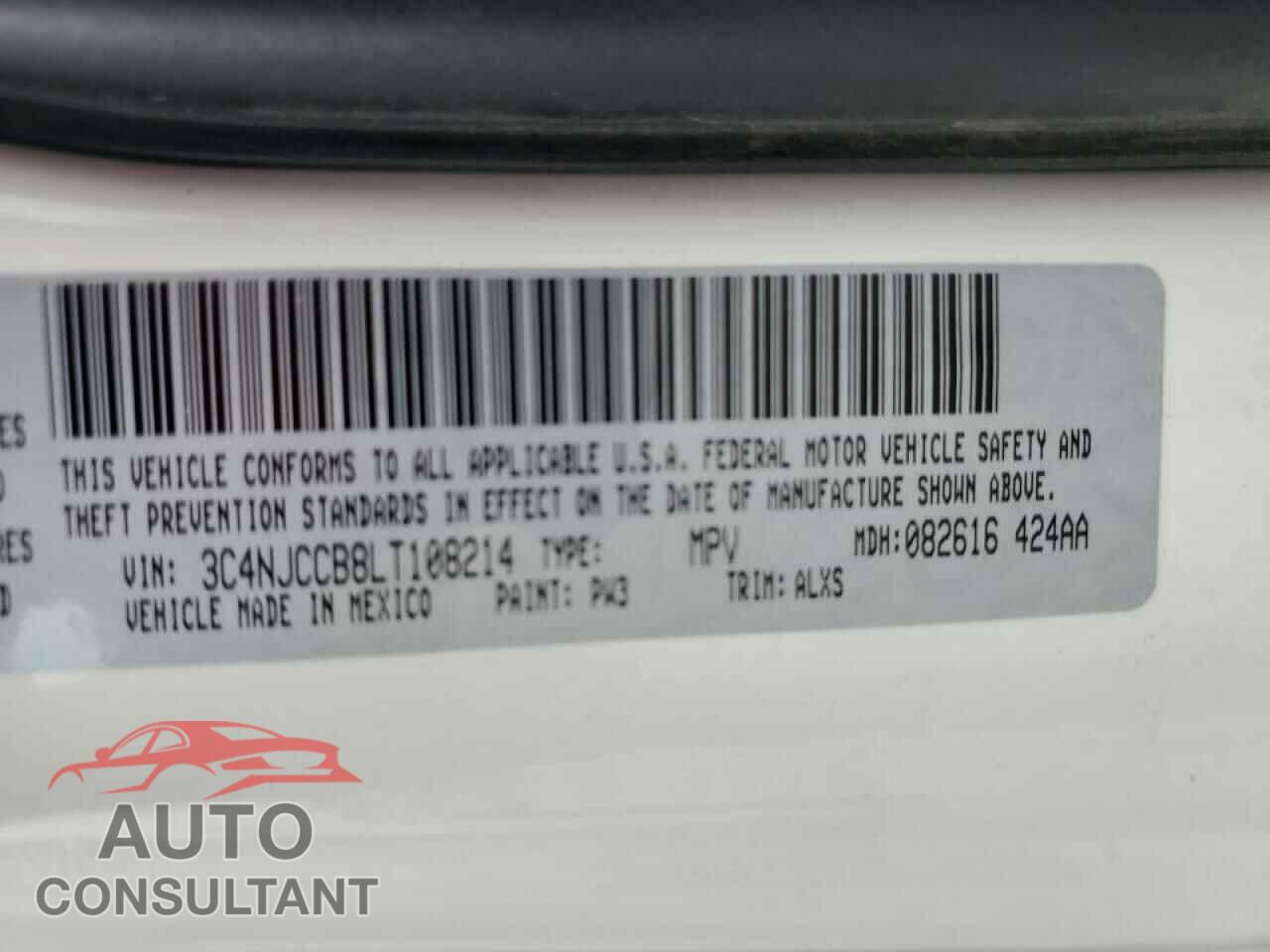 JEEP COMPASS 2020 - 3C4NJCCB8LT108214