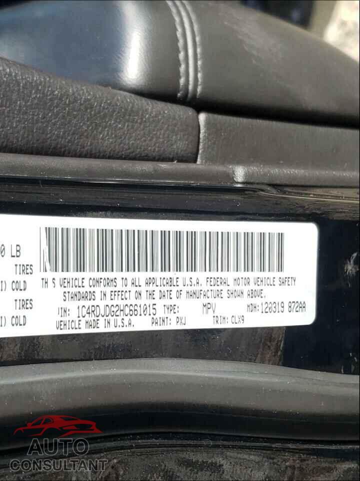 DODGE DURANGO 2017 - 1C4RDJDG2HC661015