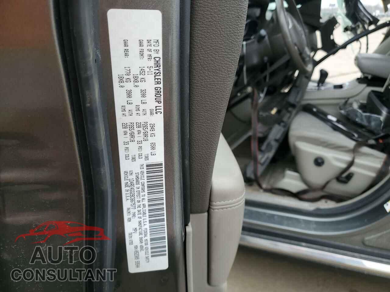 DODGE DURANGO 2011 - 1D4RE4GG2BC667577