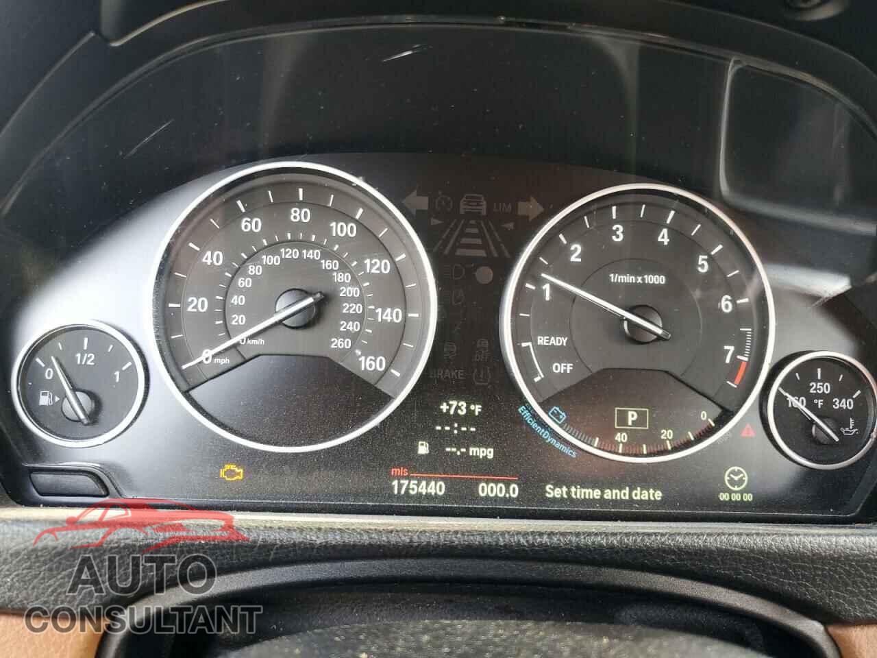 BMW 3 SERIES 2013 - WBA3C1C55DF438191