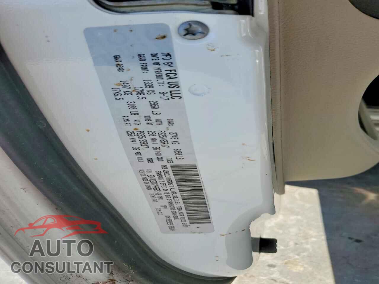 DODGE CARAVAN 2017 - 2C4RDGCG7HR865143