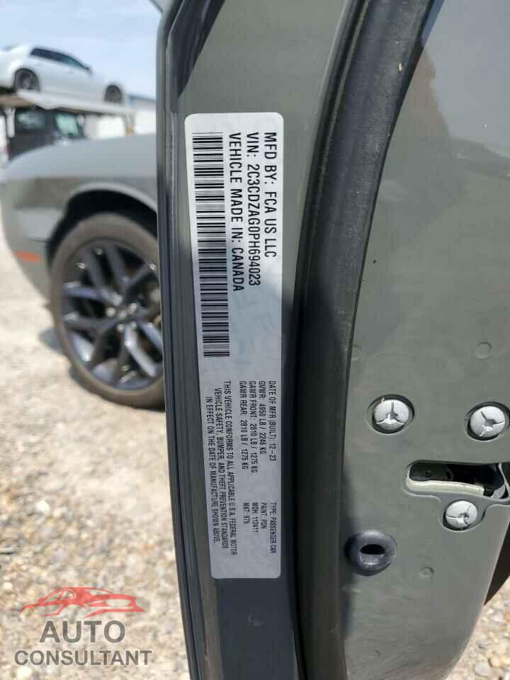 DODGE CHALLENGER 2023 - 2C3CDZAG0PH694023