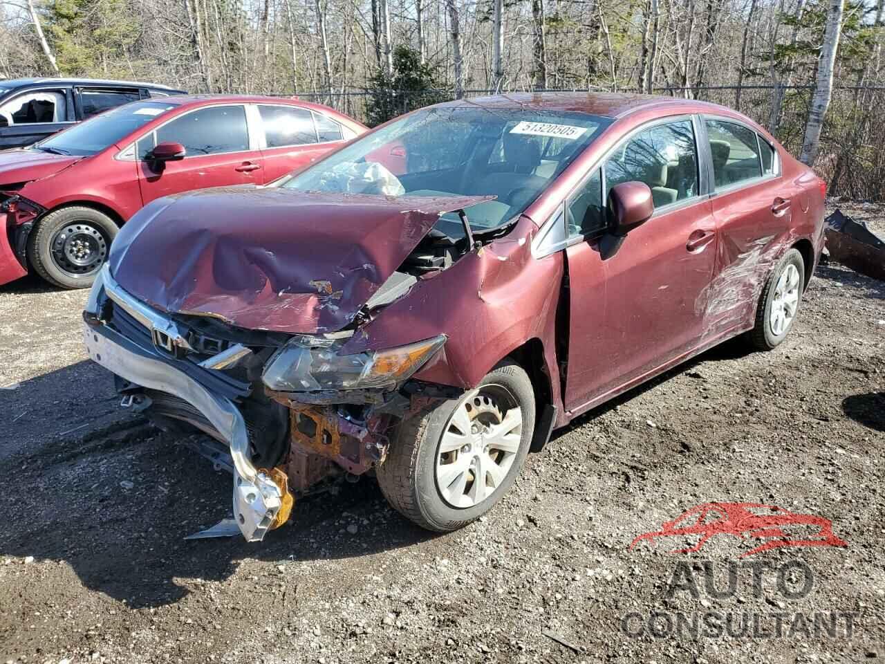 HONDA CIVIC 2012 - 2HGFB2F44CH055420