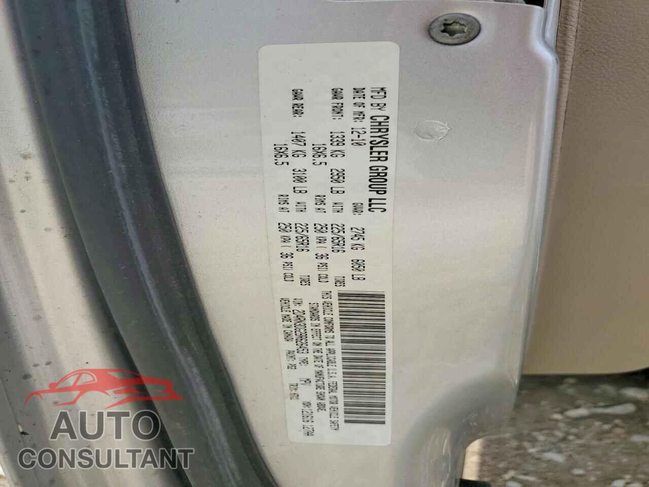 DODGE CARAVAN 2011 - 2D4RN3DG2BR626453