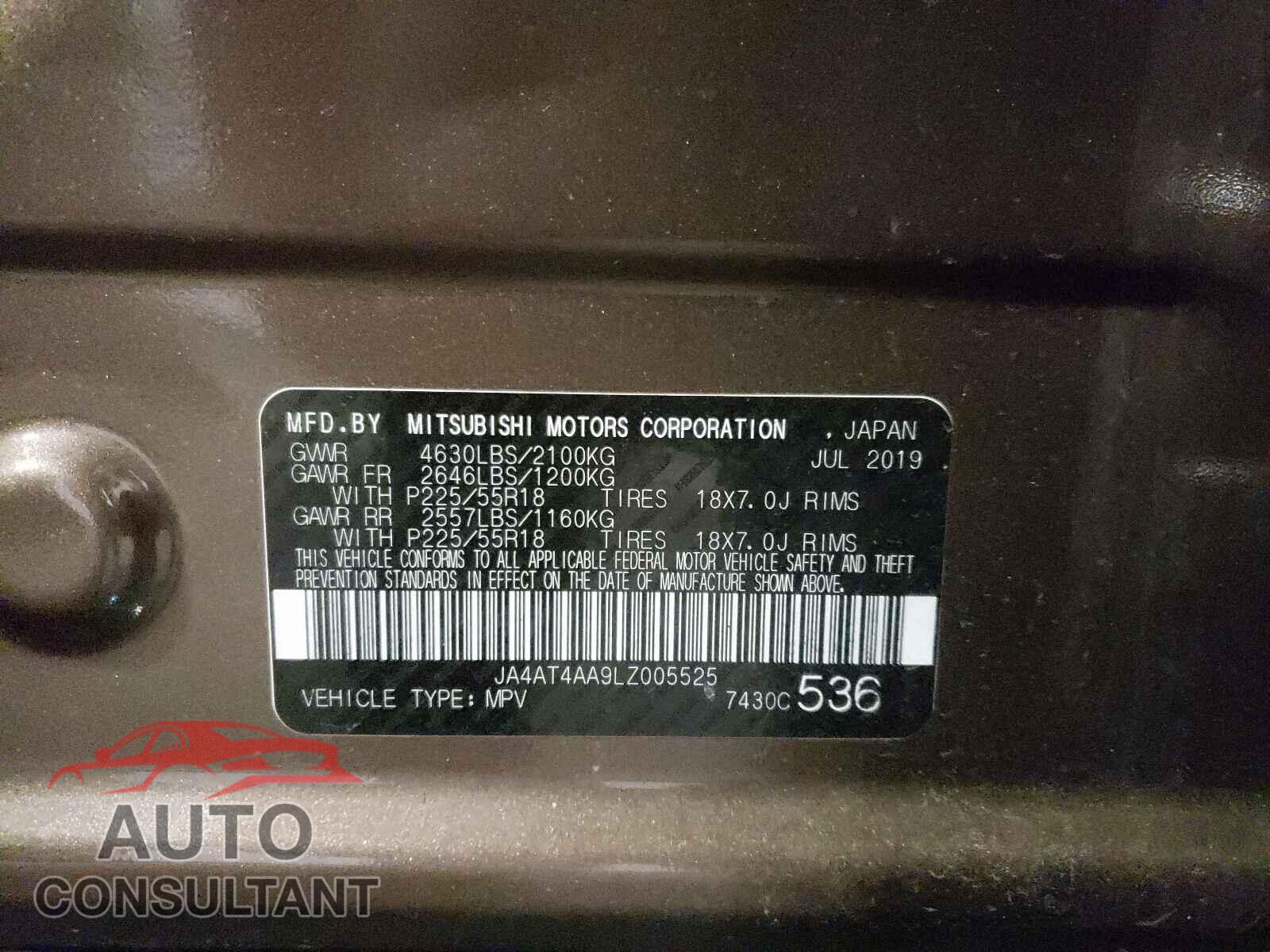 MITSUBISHI ECLIPSE 2020 - JA4AT4AA9LZ005525