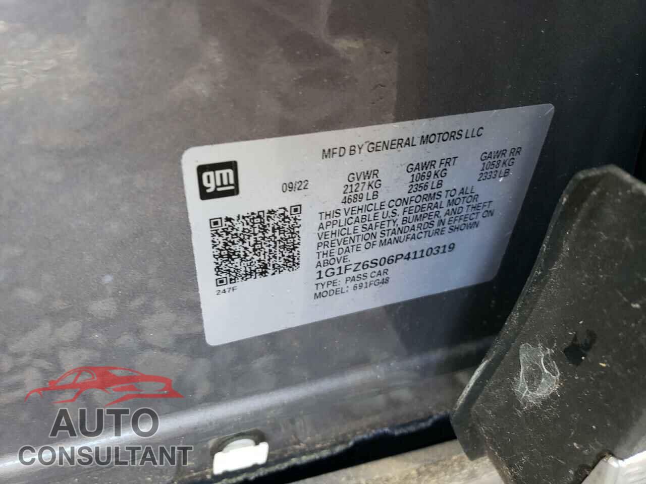 CHEVROLET BOLT 2023 - 1G1FZ6S06P4110319