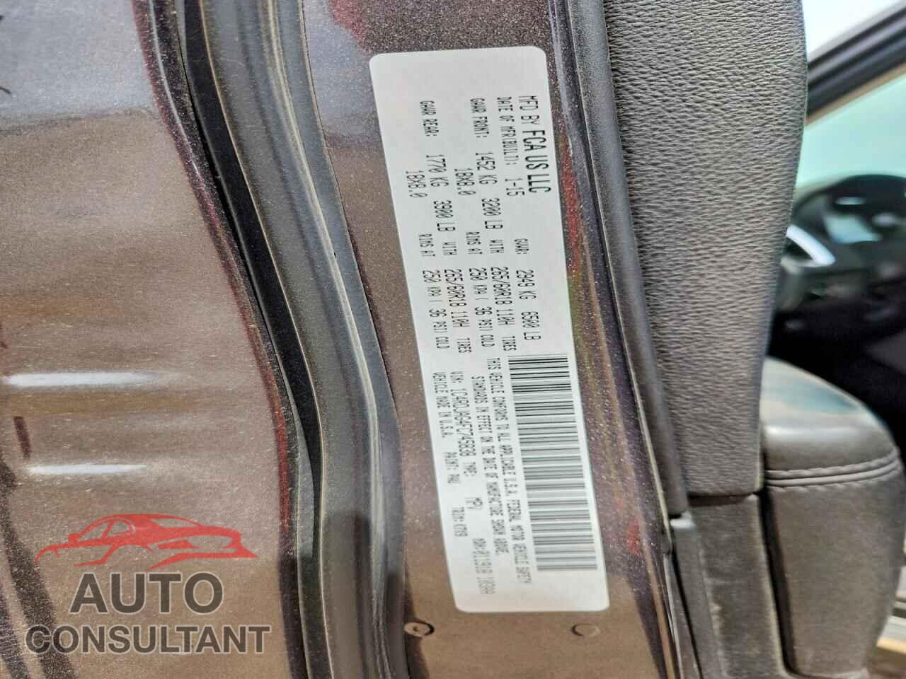 DODGE DURANGO 2015 - 1C4RDJAG4FC745838