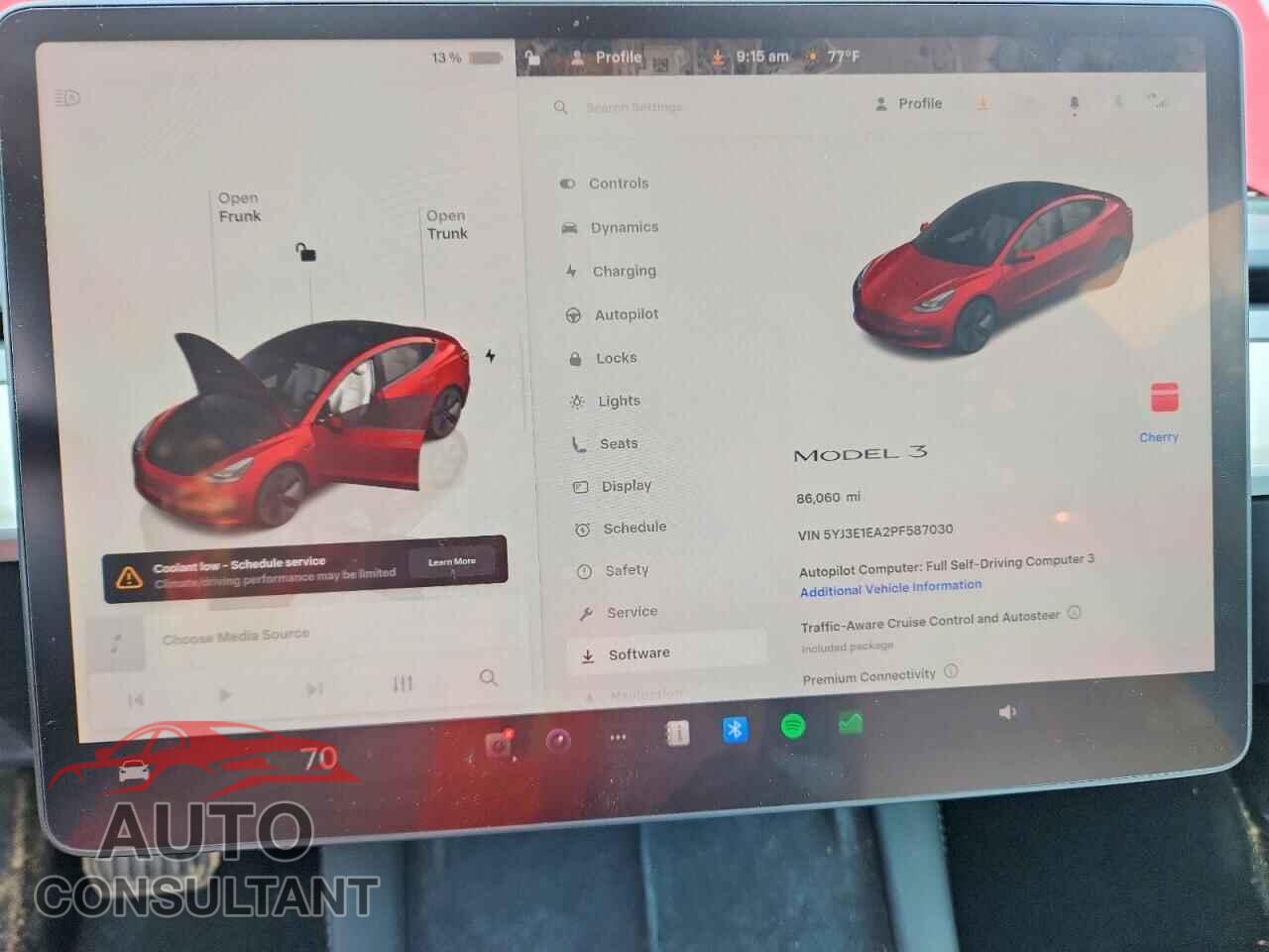 TESLA MODEL 3 2023 - 5YJ3E1EA2PF587030