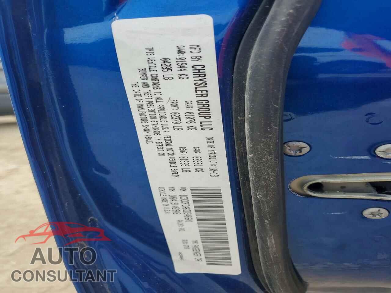DODGE DART 2013 - 1C3CDFCA6DD346601