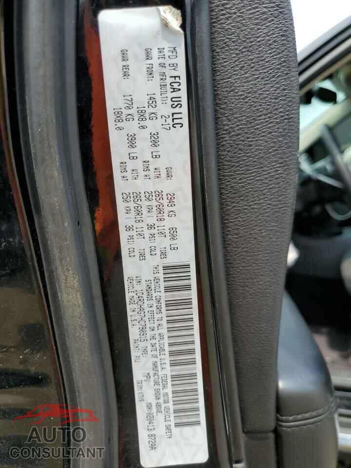 DODGE DURANGO 2017 - 1C4RDHAG7HC790915