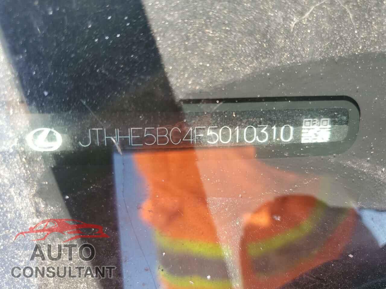 LEXUS RX350 2015 - JTHHE5BC4F5010310