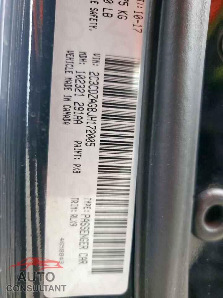 DODGE CHALLENGER 2018 - 2C3CDZAG8JH172005