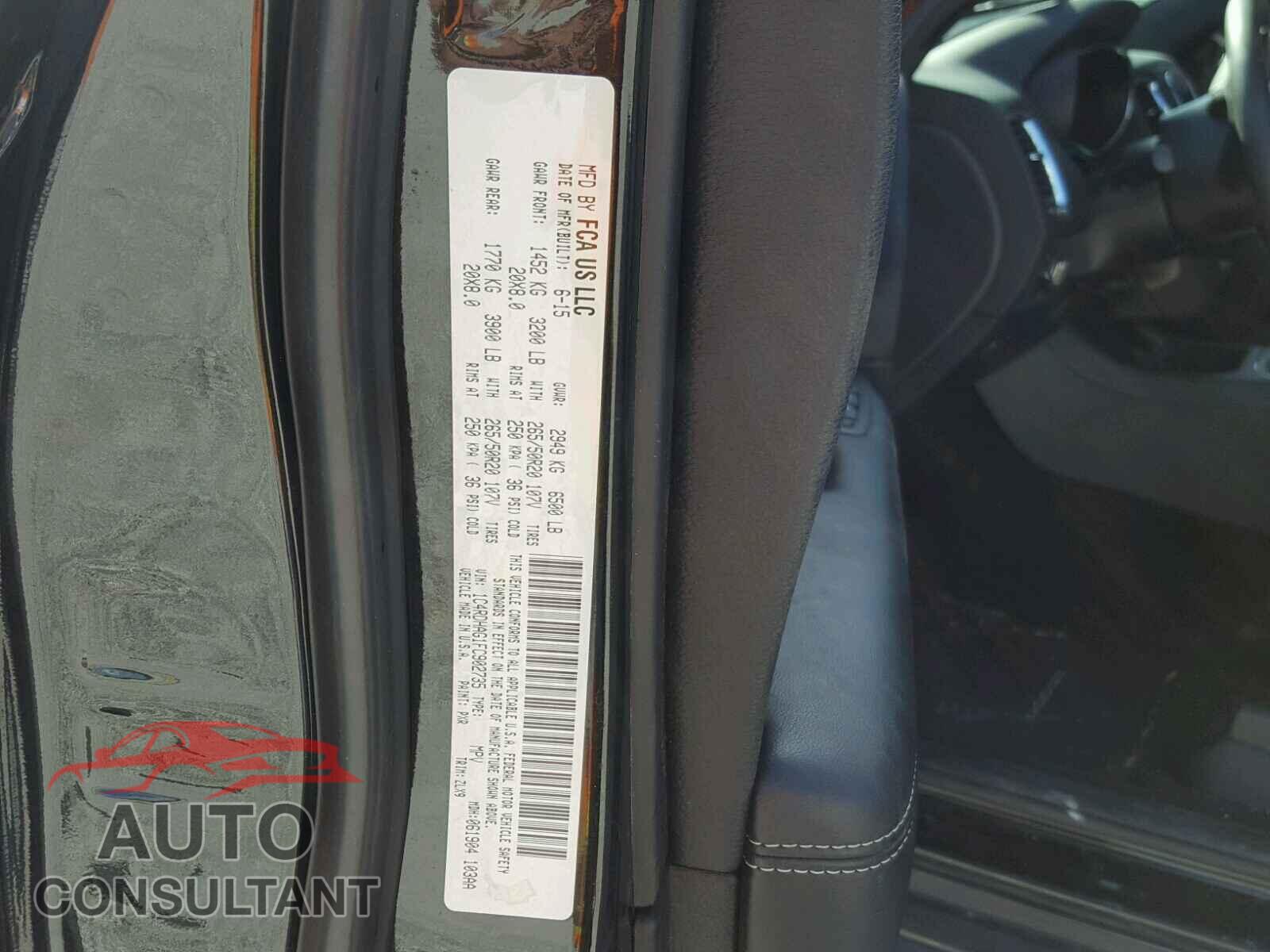 DODGE DURANGO SX 2015 - 1C4RDHAG1FC902735