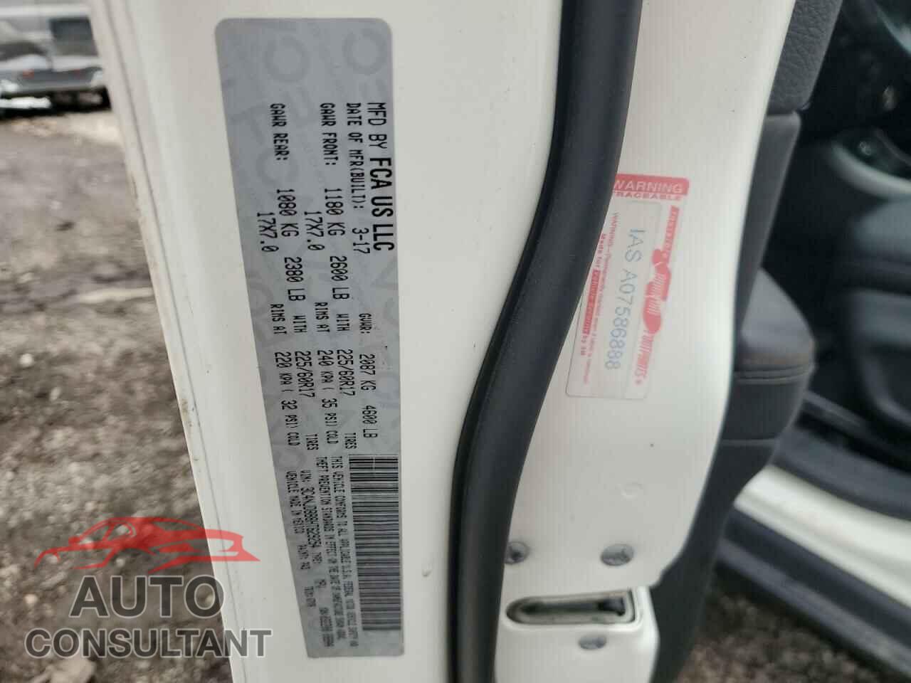 JEEP COMPASS 2017 - 3C4NJDBB8HT629254