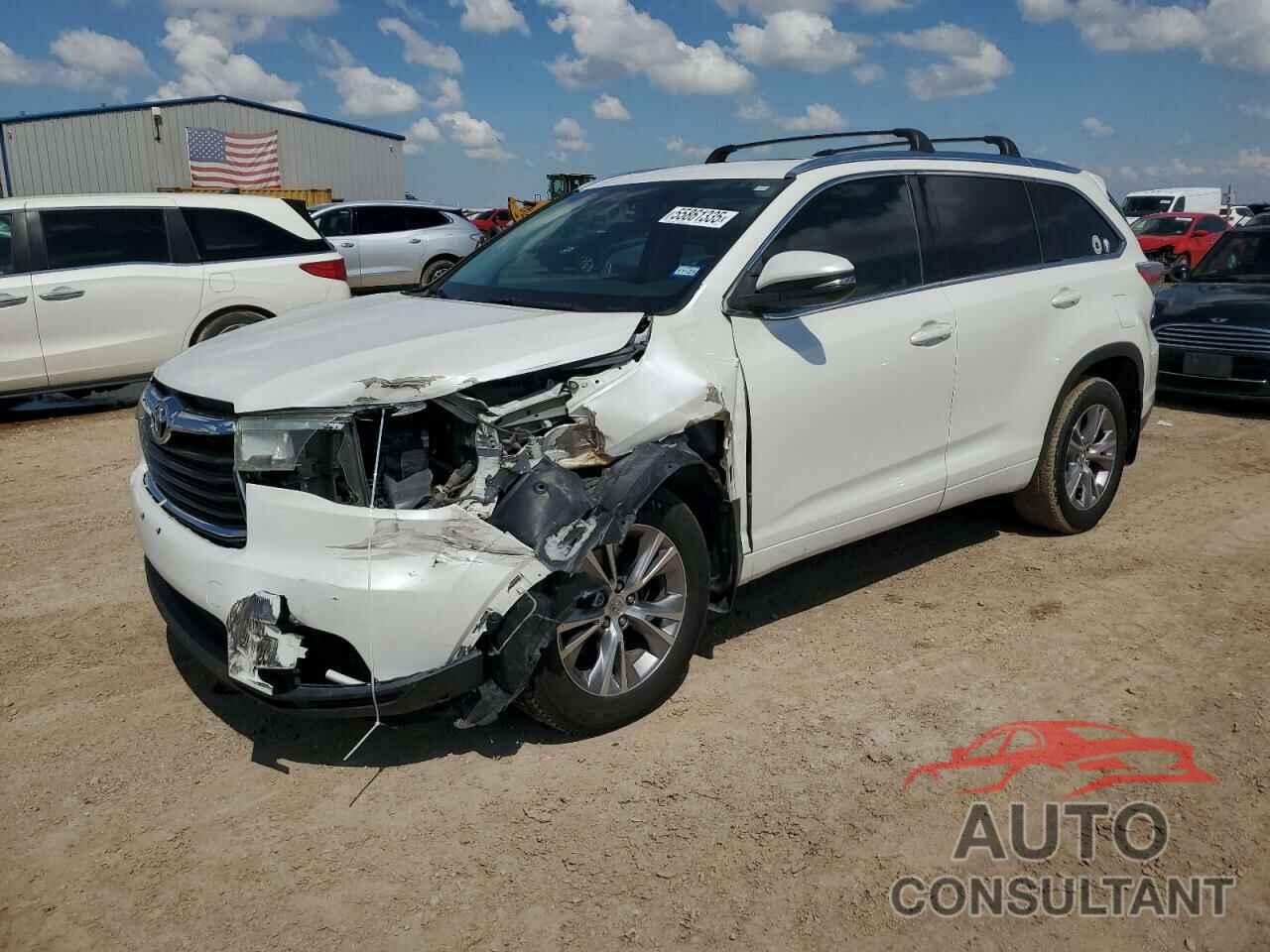 TOYOTA HIGHLANDER 2015 - 5TDJKRFHXFS082650