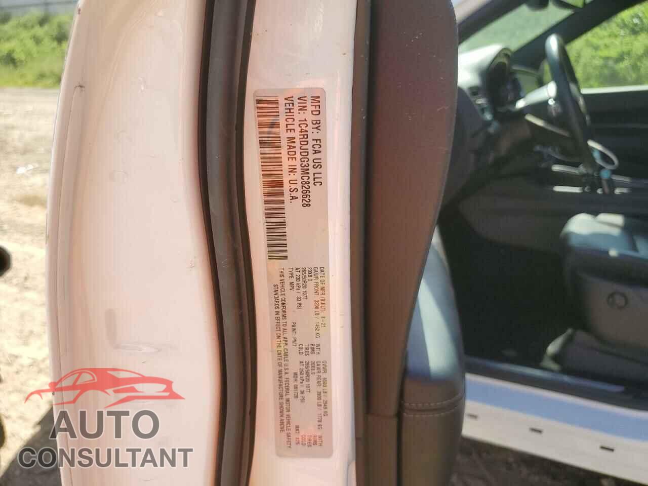 DODGE DURANGO 2021 - 1C4RDJDG3MC826628