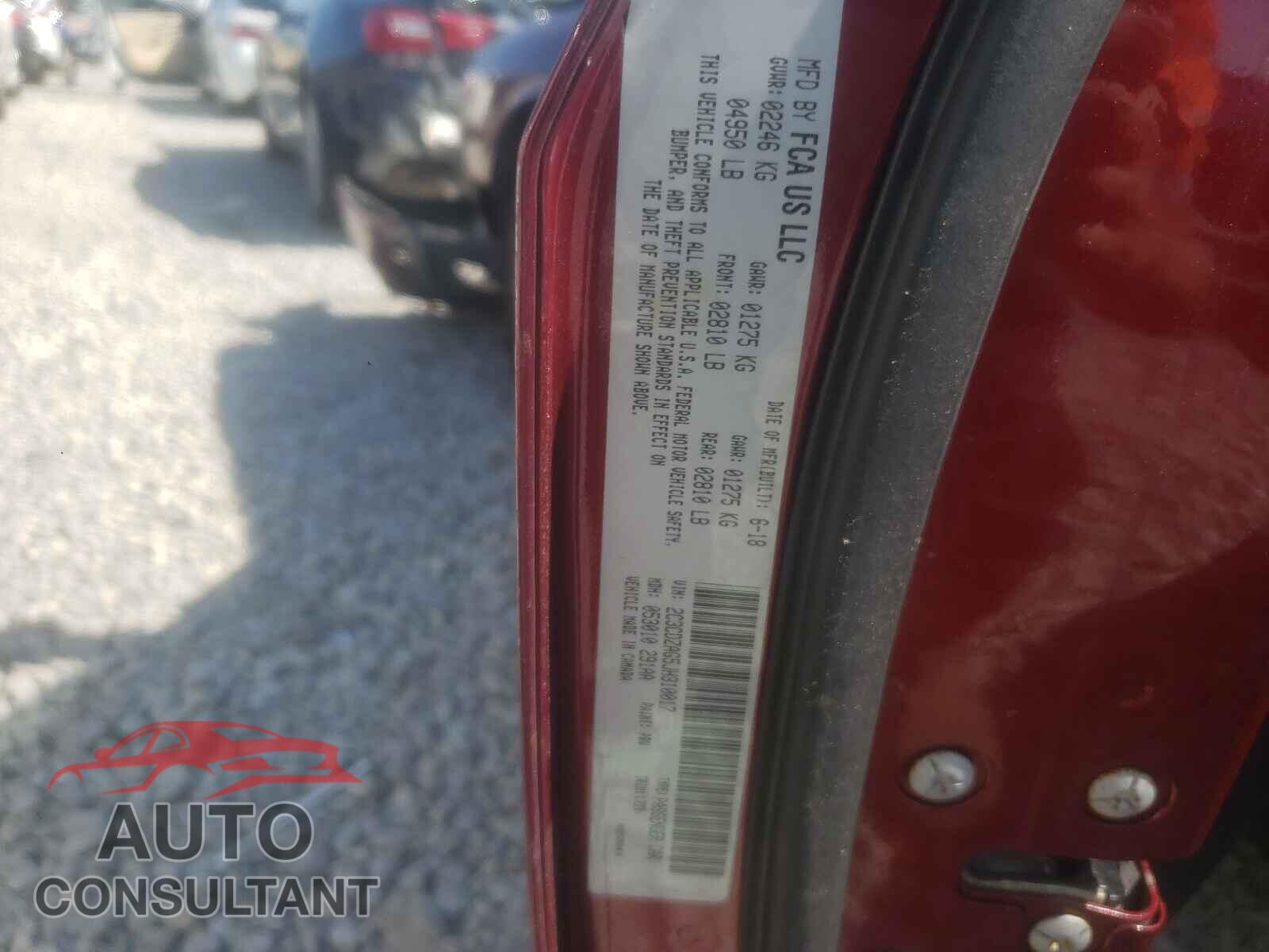 DODGE CHALLENGER 2018 - 2C3CDZAG5JH310017