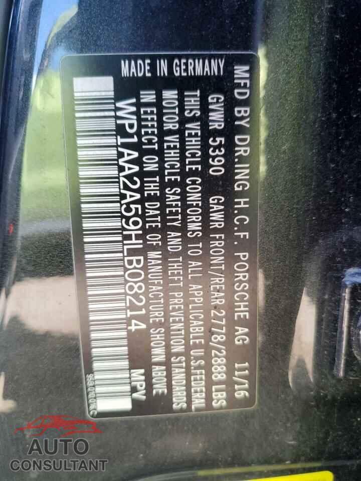 PORSCHE MACAN 2017 - WP1AA2A59HLB08214