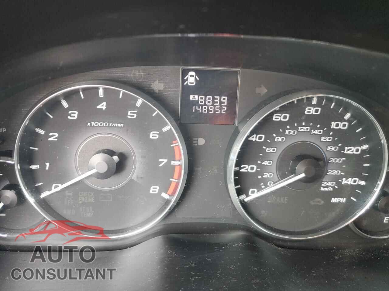 SUBARU OUTBACK 2012 - 4S4BRCCC3C3226182