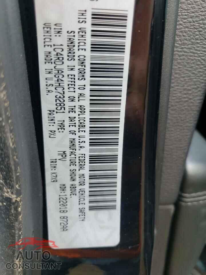 DODGE DURANGO 2017 - 1C4RDJAG4HC732851