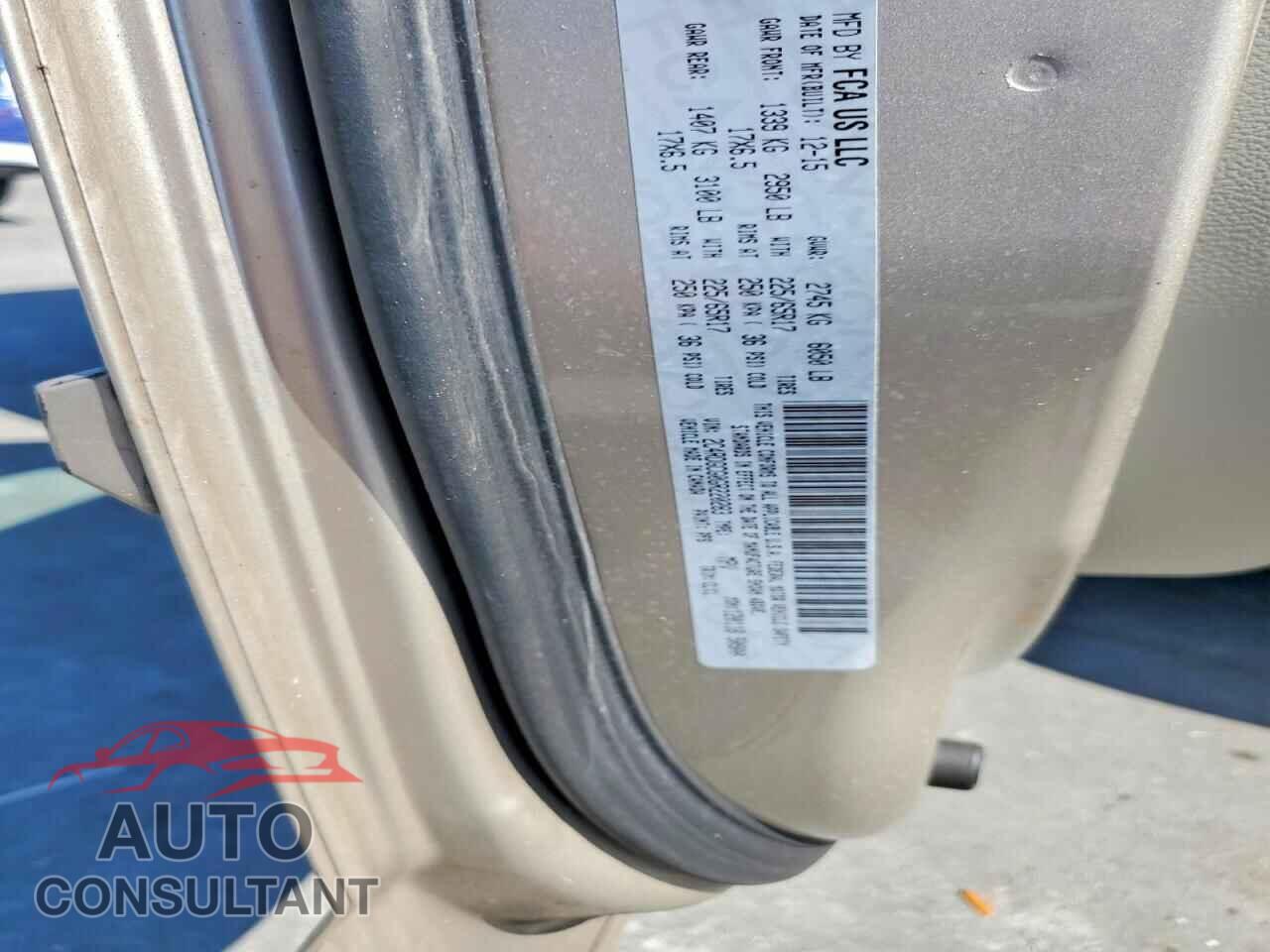 DODGE CARAVAN 2016 - 2C4RDGCG0GR220283