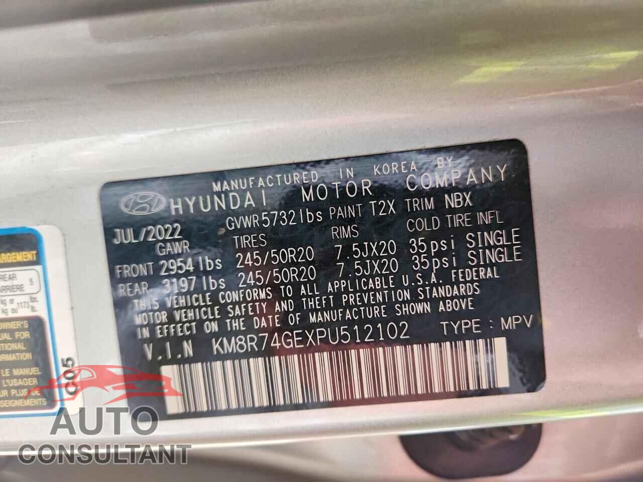 HYUNDAI PALISADE 2023 - KM8R74GEXPU512102