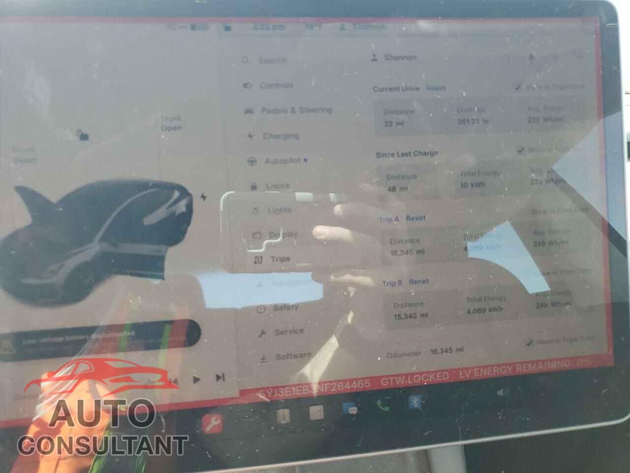 TESLA MODEL 3 2022 - 5YJ3E1EB3NF264465