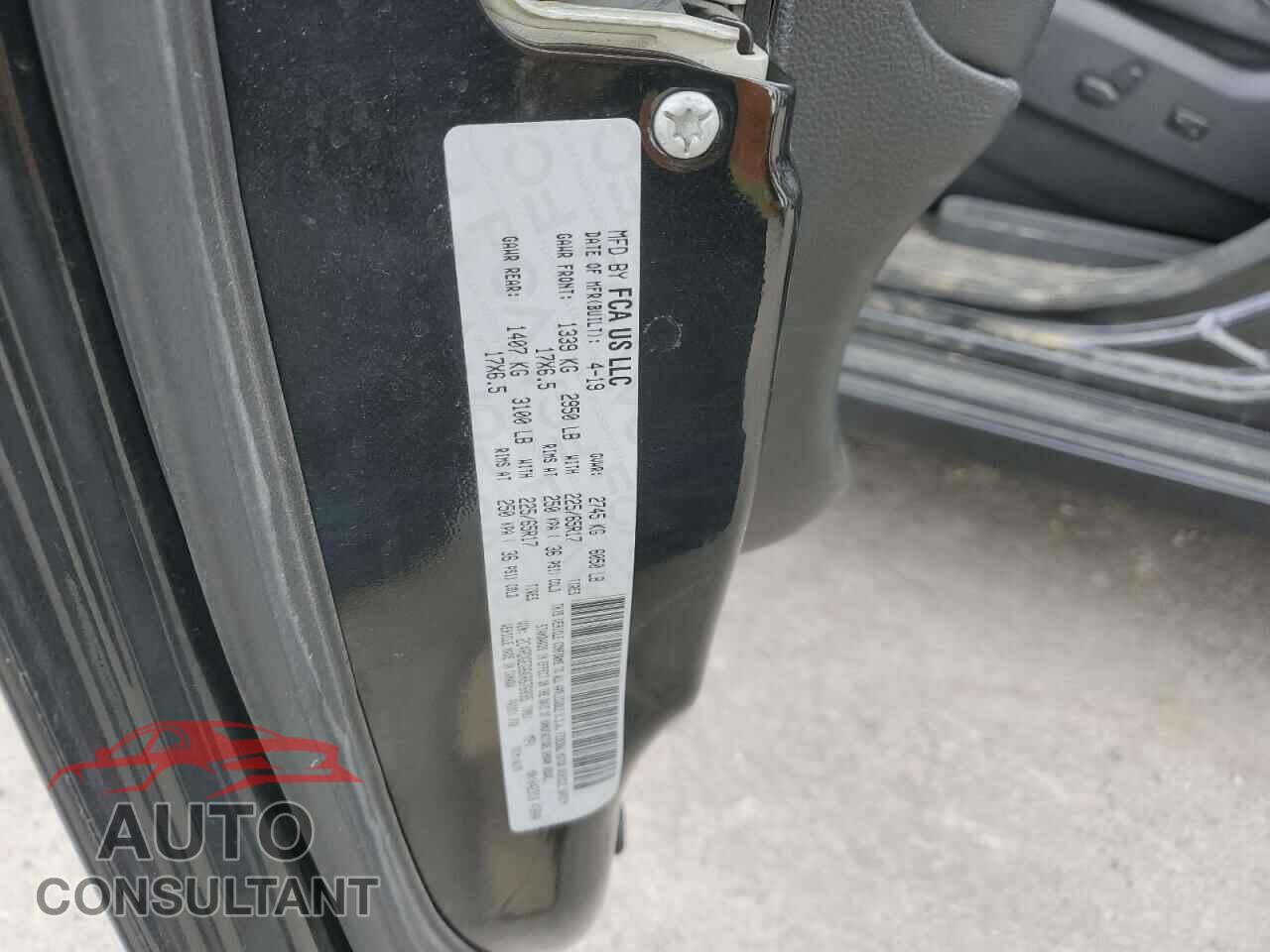 DODGE CARAVAN 2019 - 2C4RDGEG6KR676035