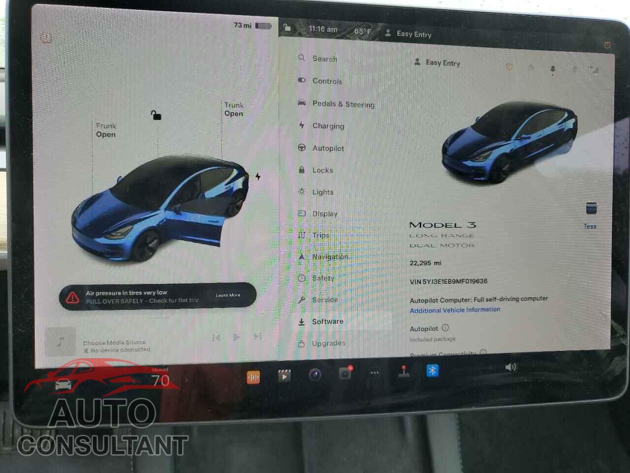 TESLA MODEL 3 2021 - 5YJ3E1EB9MF019636