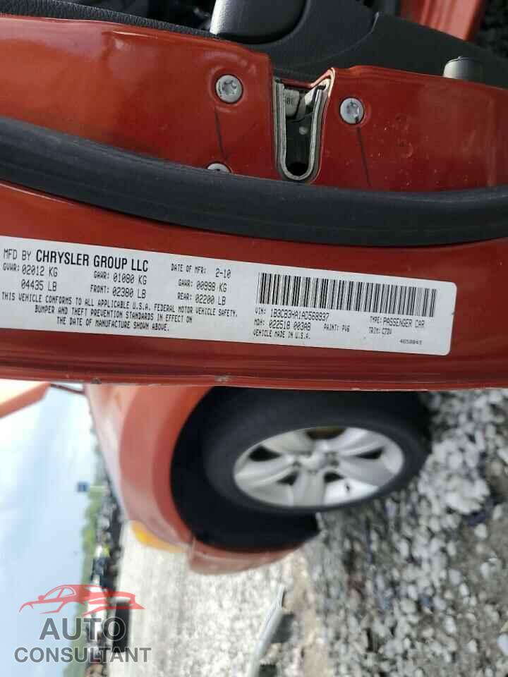 DODGE CALIBER 2010 - 1B3CB3HA1AD568937