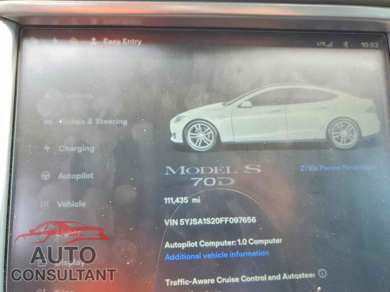 TESLA MODEL S 2015 - 5YJSA1S20FF097656