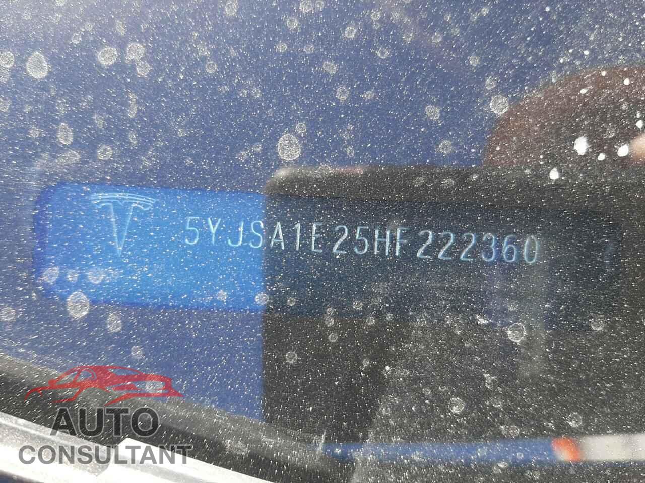 TESLA MODEL S 2017 - 5YJSA1E25HF222360