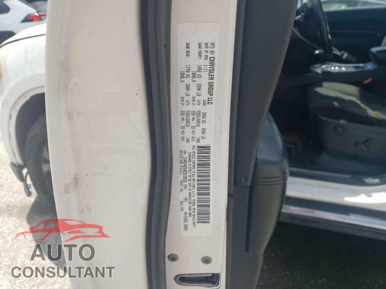 DODGE DURANGO 2011 - 1D4RD4GGXBC613639