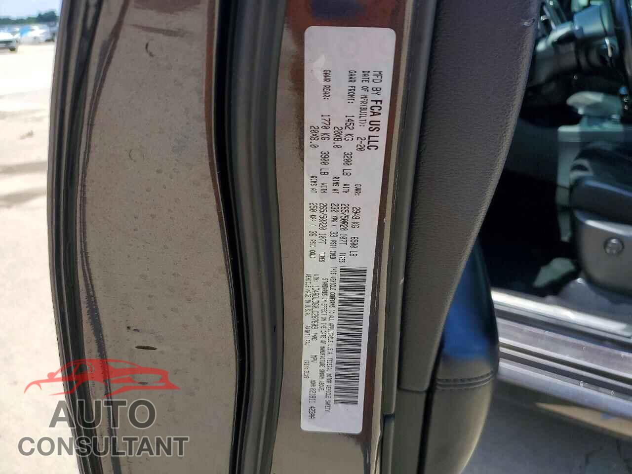 DODGE DURANGO 2020 - 1C4RDJDG0LC287609