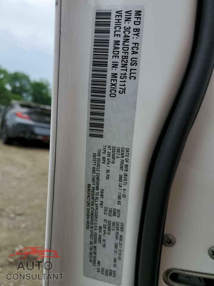 JEEP COMPASS 2022 - 3C4NJDFB2NT151175