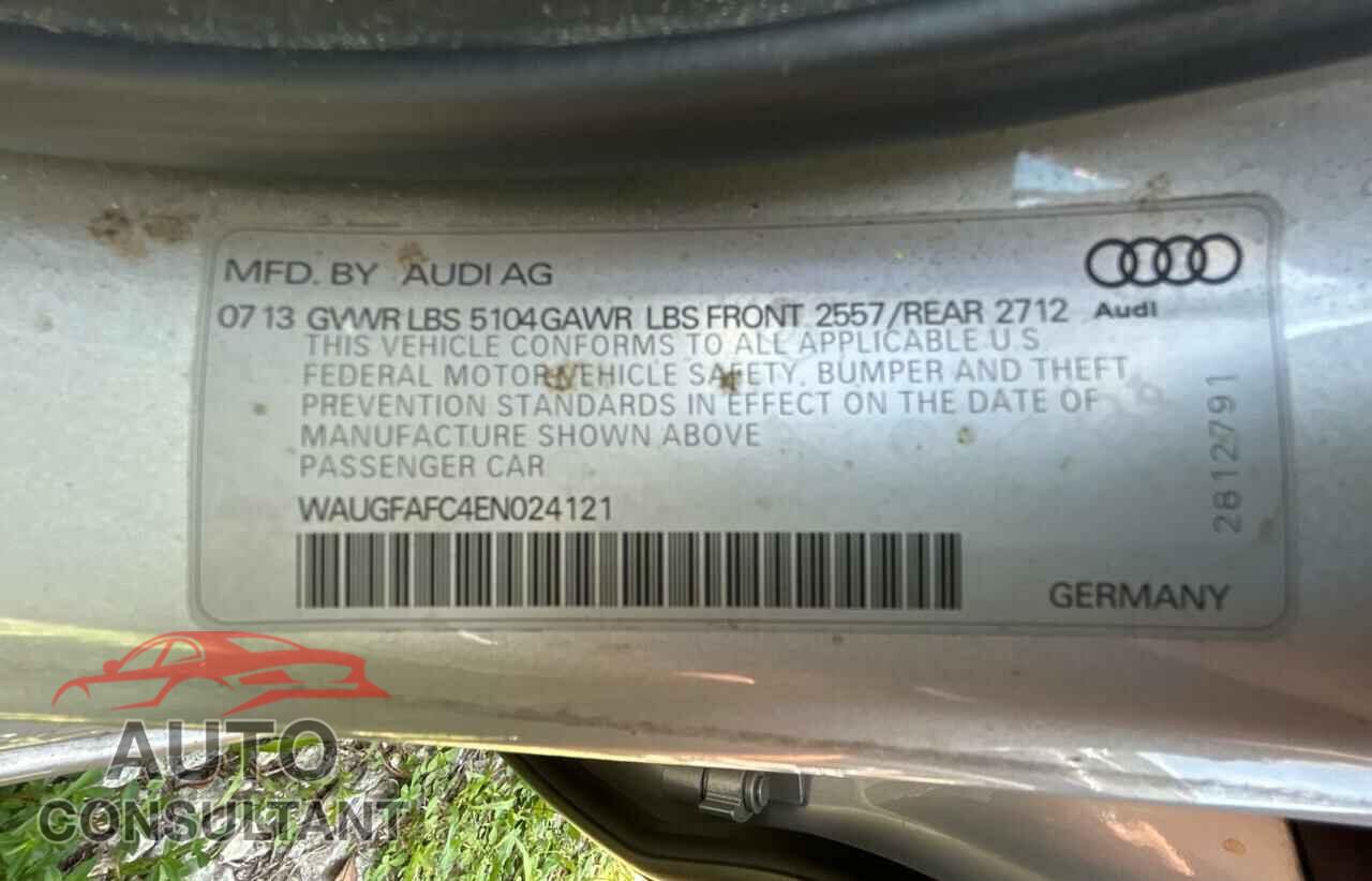 AUDI A6 2014 - WAUGFAFC4EN024121