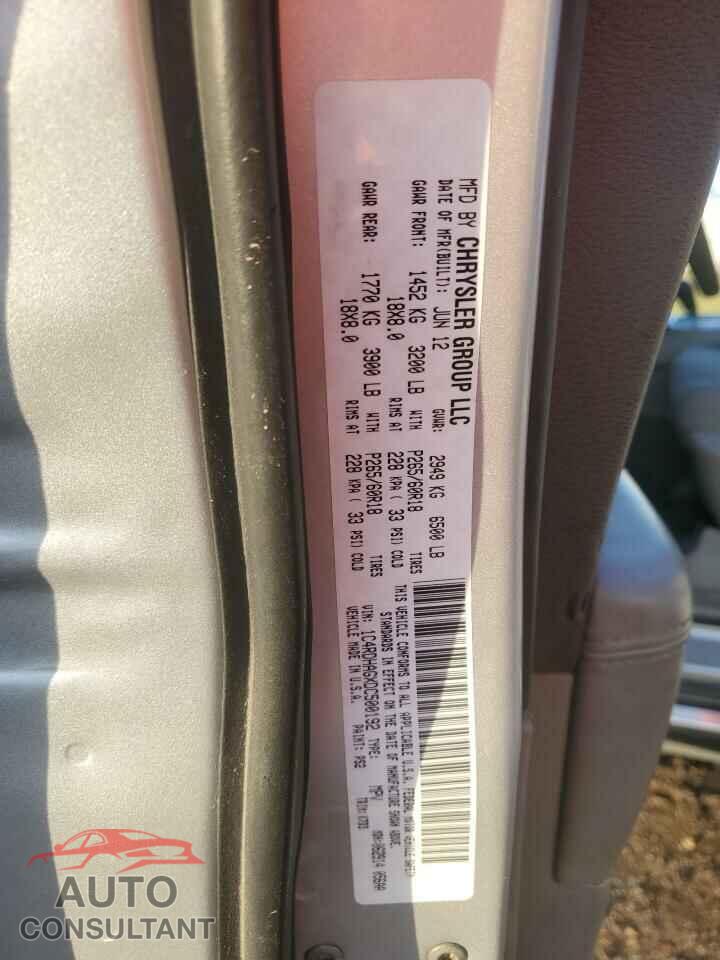 DODGE DURANGO 2013 - 1C4RDHAGXDC500192