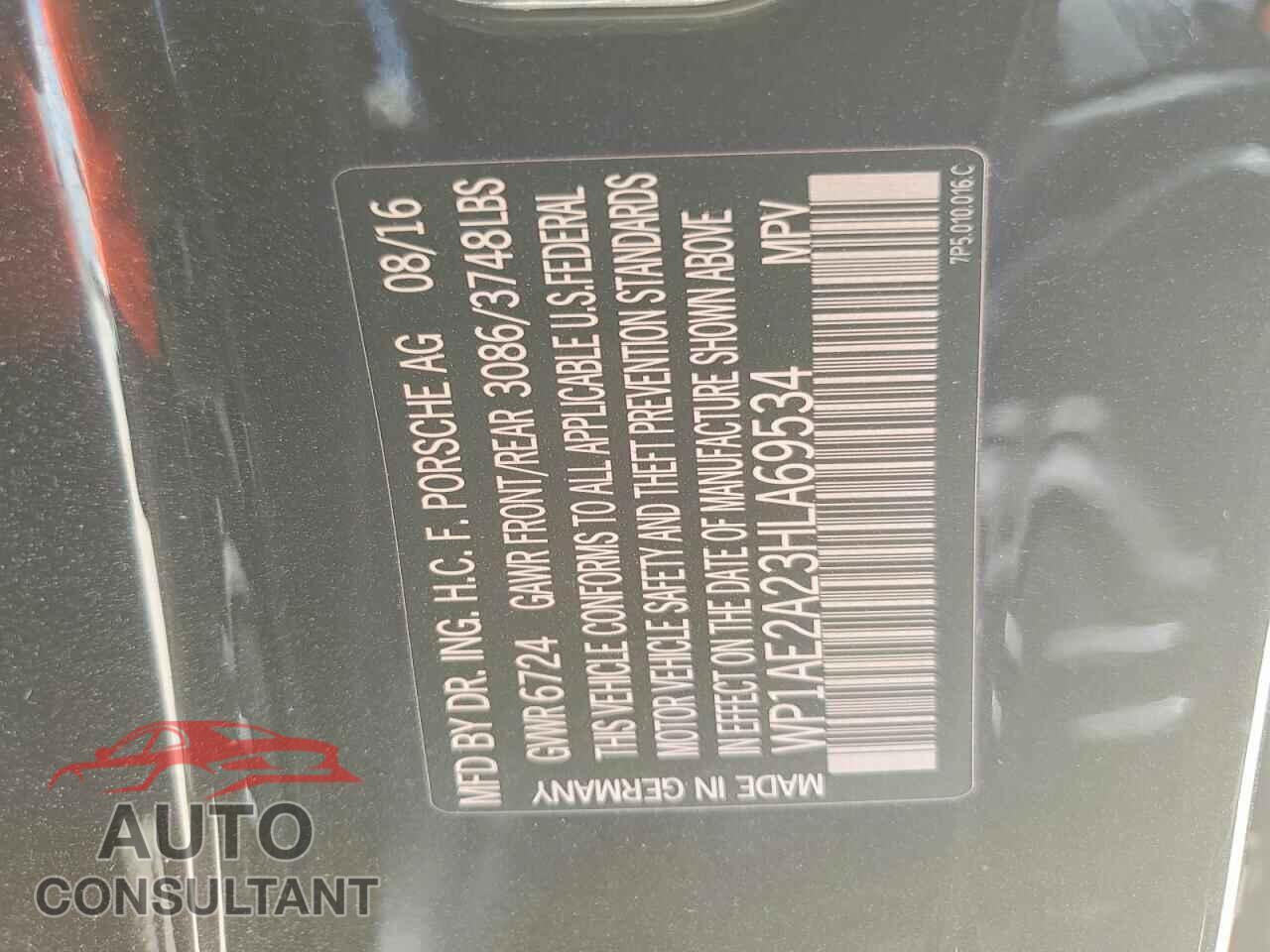 PORSCHE CAYENNE 2017 - WP1AE2A23HLA69534