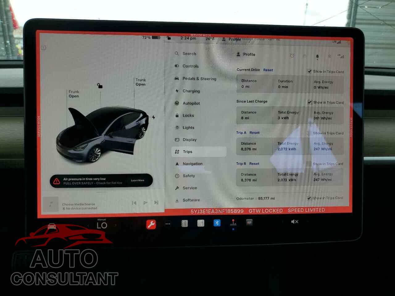 TESLA MODEL 3 2022 - 5YJ3E1EA3NF185899
